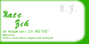 mate zih business card